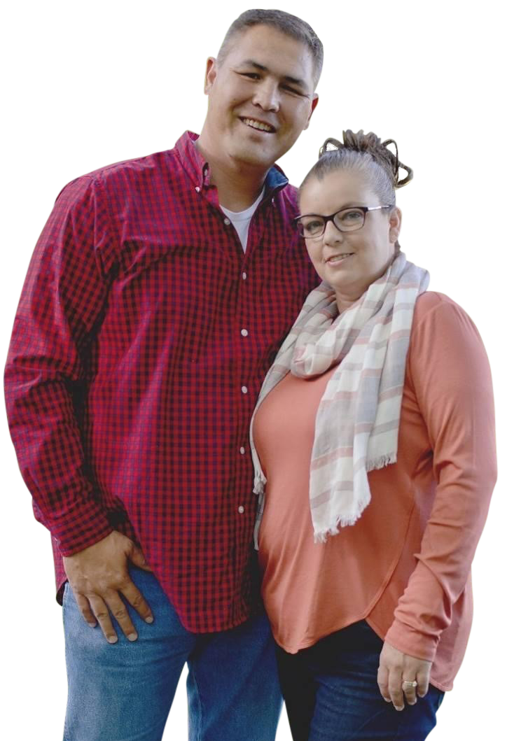 James and his wife, Aimee